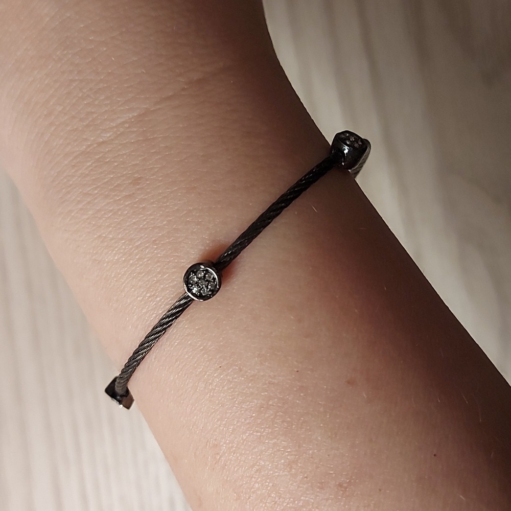Black Cable Bracelet - Picture 2 of 3